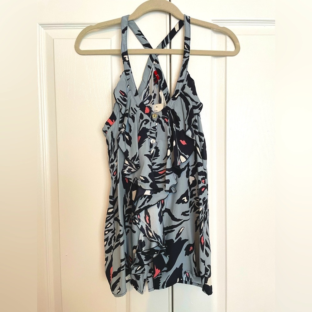 5|48 Silk Tank Top with Cheetah Print